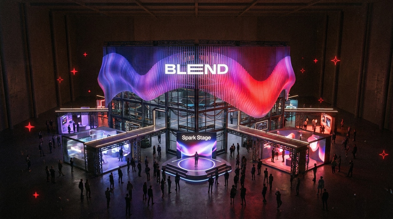 The Blend Pavilion concept render